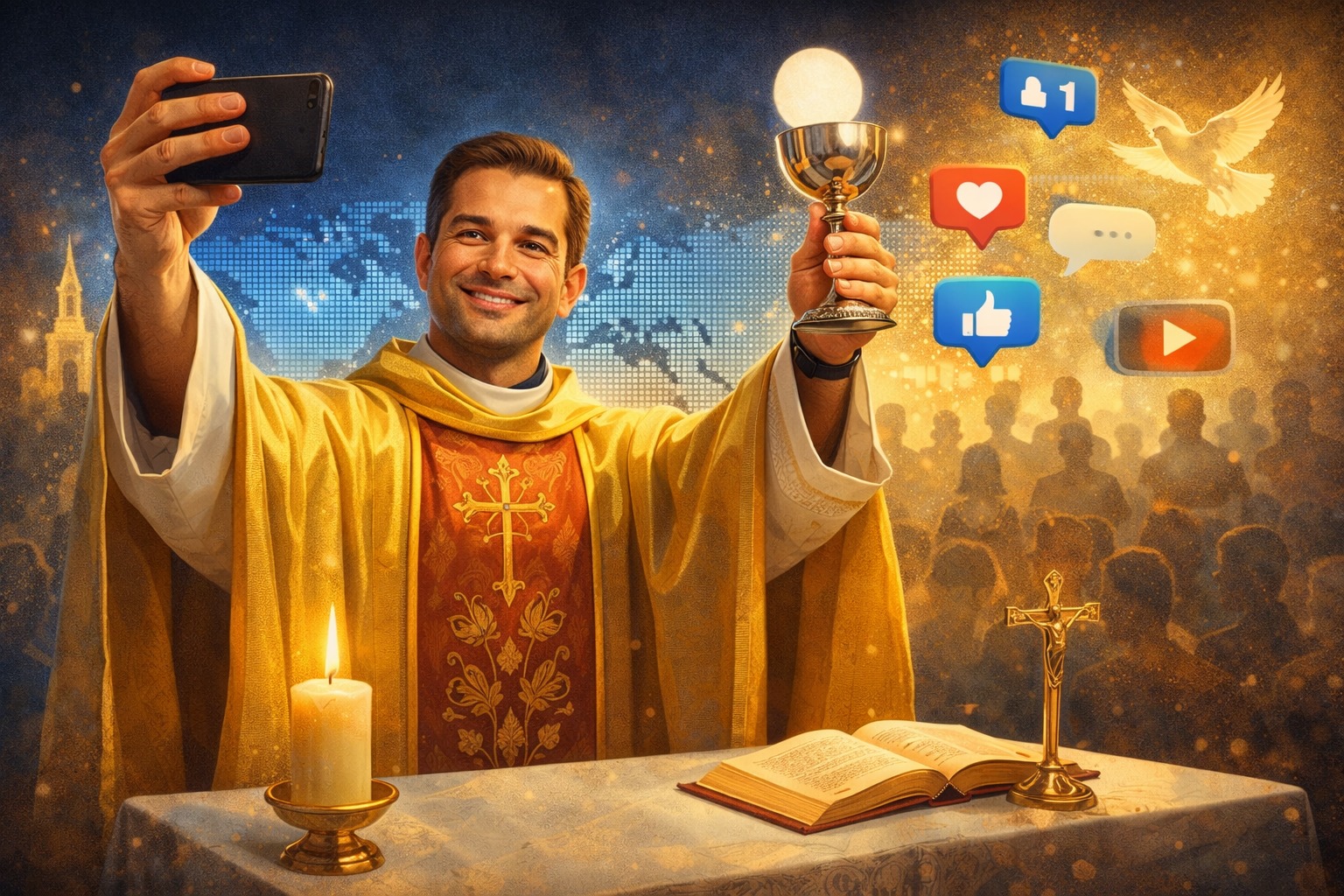 Social Media Engagements by Priests of God