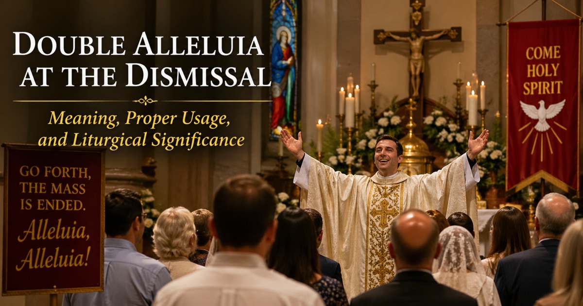 The Double Alleluia at the Dismissal on Easter Octave and Pentecost: Meaning and its Proper Usage.